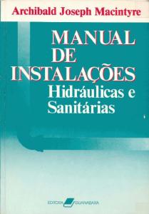 Manual de Instalações Hidráulicas e Sanitárias - Macintyre