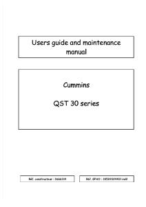 Manual de Mantenimiento QST 30