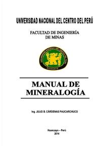 Manual de Mineralogía 2014