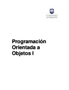 Manual de Programación Orientada a Objetos I