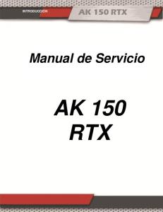 Manual de Servicio - AKT RTX 150