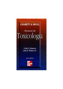 Manual de Toxicologia - Casarett