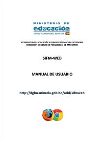 Manual de Usuario SIFMWEB -2