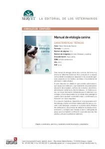 Manual Etologia Canina