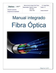 Manual Integrado Fibra Óptica