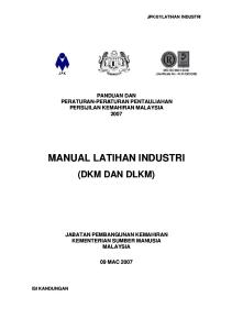 Manual Latihan Industri