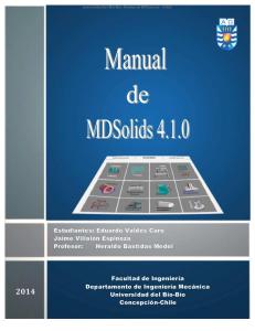 Manual MD Solids