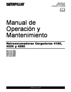 Manual Operacion Cat 416e