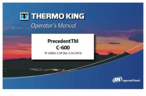 Manual Thermo King Precedent C-600