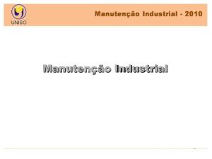 Manutenção Industrial - Conceito