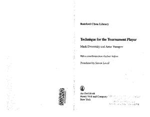 Mark Dvoretsky & Artur Yusupov - Technique for the Tournament Player Unedited)