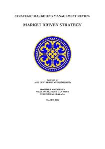 Market Driven Strategy