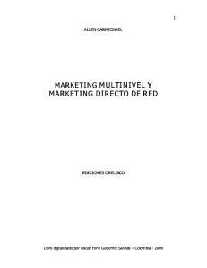 Marketing Multinivel y Marketing Directo de Red. Allen Car Michael