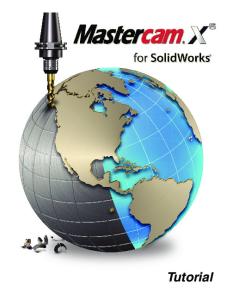 MasterCam X5 for Soldiworks_Tutorial