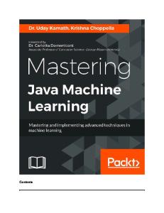 Mastering Java Machine Learning (2017)
