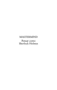 Mastermind - Pensar Como Sherlock Holmes