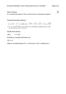 Matemática - Dicas Para Cálculos Matemáticos - Razão e Proporção