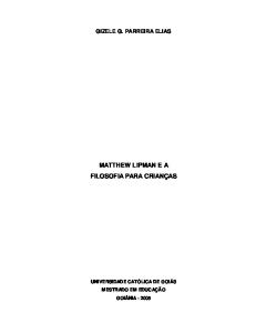 Mathew Lipman - A Filosofia para Criancas.pdf