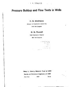 Matthews_ c. s. and Russel_ d. g. - Pressure Buildup and Flow Tests in Wells
