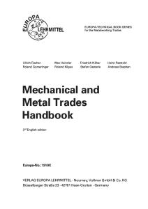 Mechanical and Metal Trades Handbook 3rd Edition 2011