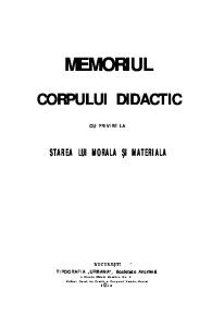 Memoriul Casei Corpului Didactic (1919)