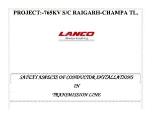 Method Statement for Transmission Line Lanco