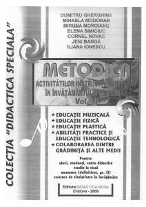 Metodica Activitatilor Instructiv-educative in Invatamantul(Pre)Primar Vol.ii