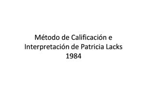 Método de Calificación e Interpretación de Patricia Lacks
