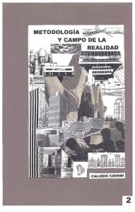 Metodologia y Campo de La Realidad de Claudio Caveri 1988/89