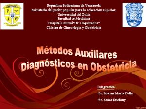 Metodos Auxiliares Dx en Obstetricia