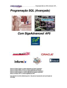 Microsiga - Programacao SQL Avancado