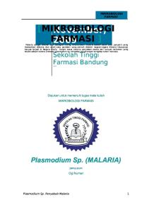 Mikrobiologi Farmasi - Plasmodium Sp. (malaria) - Ogi NH
