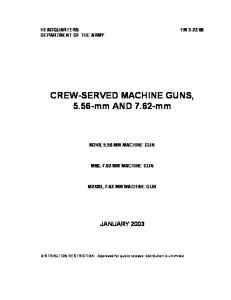Military Us Army Fm 3 22 68 Machine Guns
