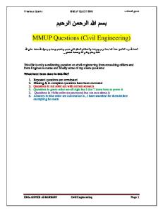 MMUP Final for civil Engineers