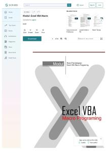 Modul -Excel VBA Macro