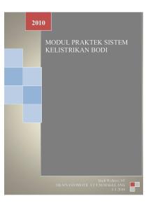 Modul Praktek Kelistrikan Body BUDI Print