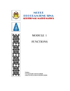 Module 1 - Functions