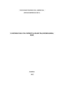 Monografia  Caminhos para uma Espiritualidade transformadora hoje.pdf