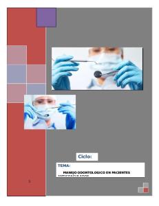 Monografia de Manejo Odontologico en Pacientes Anticoagulantes