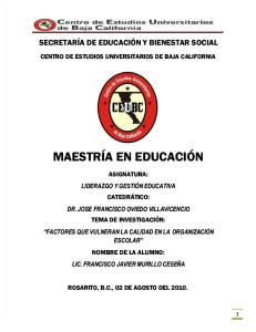Monografia Liderazgo y Gestion Educativa