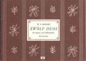 Mozart_W.a. - 12 Duos for Soprano & Alto Recorder - Flutes Part