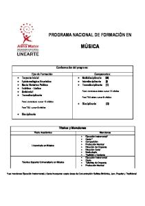 Musica Pensum UNEARTE
