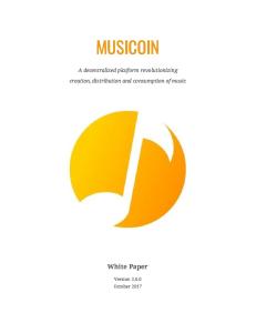 Musicoin White Paper v2.0.0