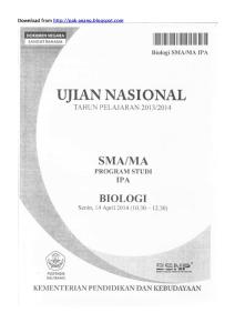 Naskah Soal UN Biologi SMA 2014 Paket 1.pdf