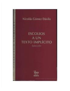 Nicolás Gómez Dávila - Escolios a un texto implícito.pdf