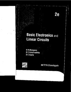 N.N. Bhargava- Basic Electronics and Linear Circuits