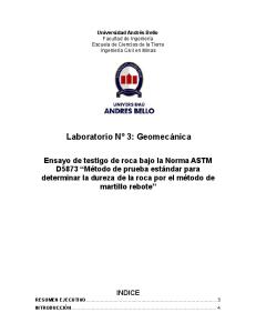 Norma ASTM D5873 Geomecanica