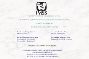 Normas Del Instituto Mexicano Del Seguro Social