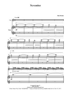 November - Max Richter