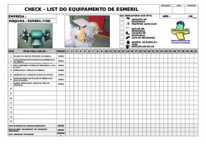 NR 12 Check List Equipamentos Diversos (Plataforma, Esmeril, Bate Estaca, Caminhão, Etc) (1)